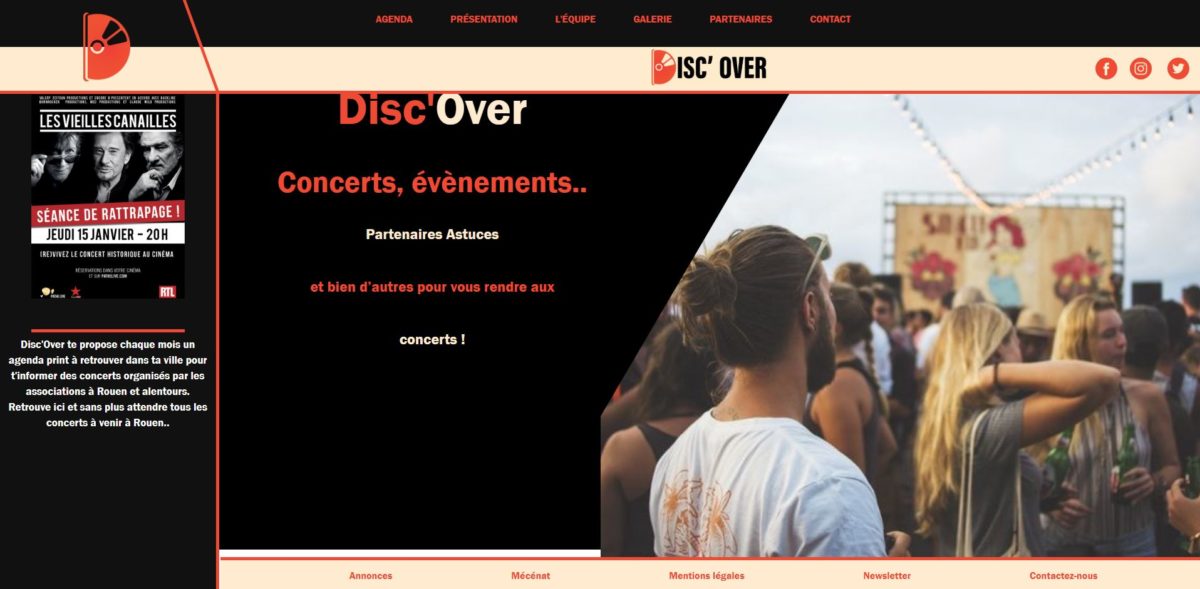 Visuel accueil Site Disc'Over